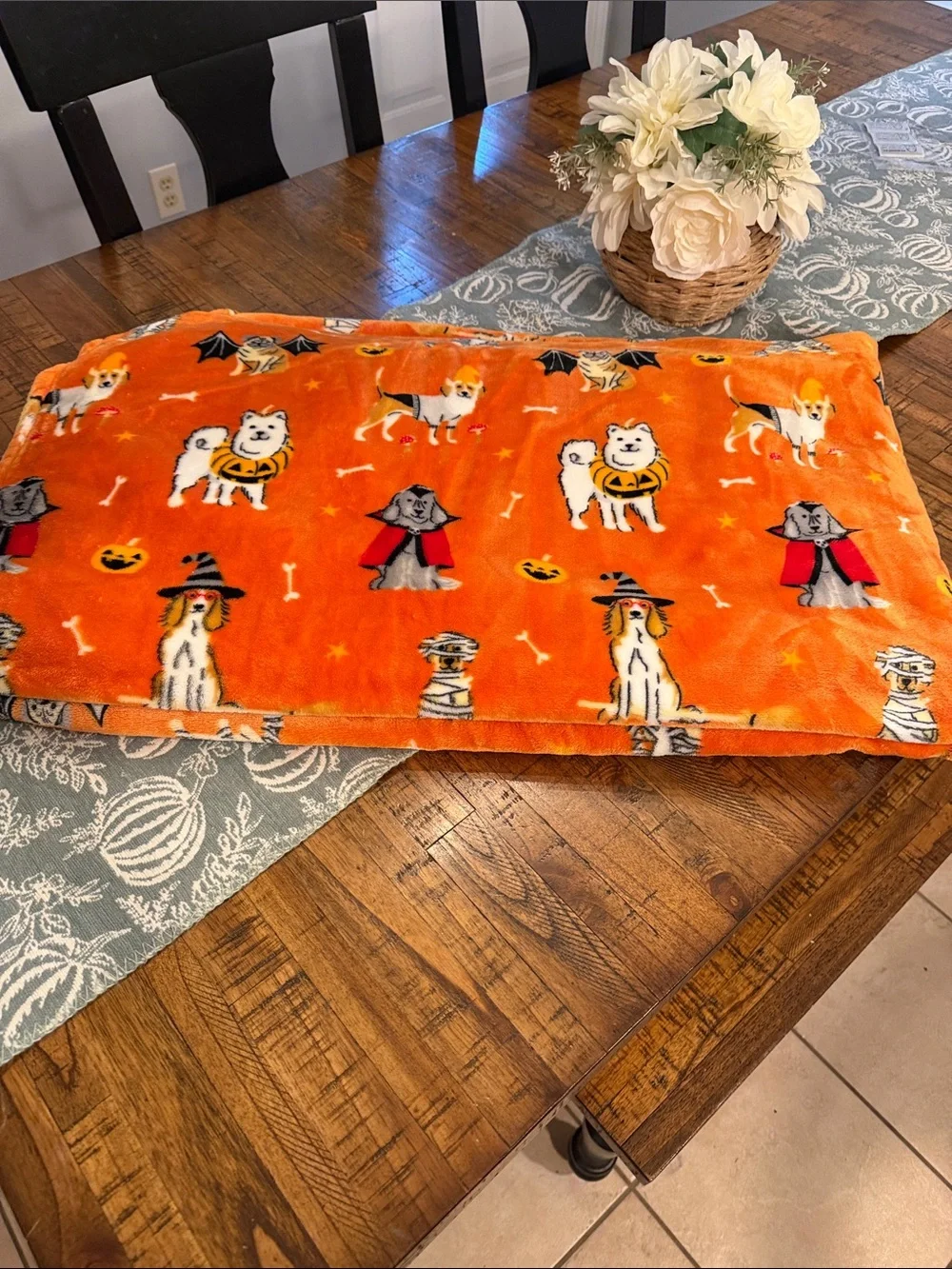 Halloween Blanket Canines in Costume
